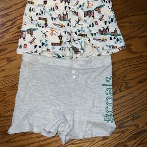 Aerie waffle look sleep shorts